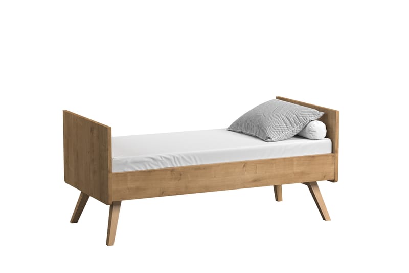 Vintage Spjälsäng 70x140 cm Trä/Natur - Ek - Möbler - Barnmöbler - Barnsäng & juniorsäng - Spjälsäng