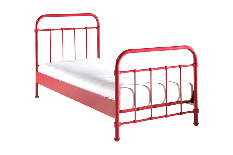 Yalpo Barnsäng 90x200 - Röd - Möbler - Barnmöbler - Barnsäng & juniorsäng