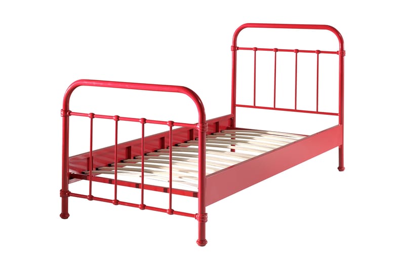 Yalpo Barnsäng 90x200 - Röd - Möbler - Barnmöbler - Barnsäng & juniorsäng