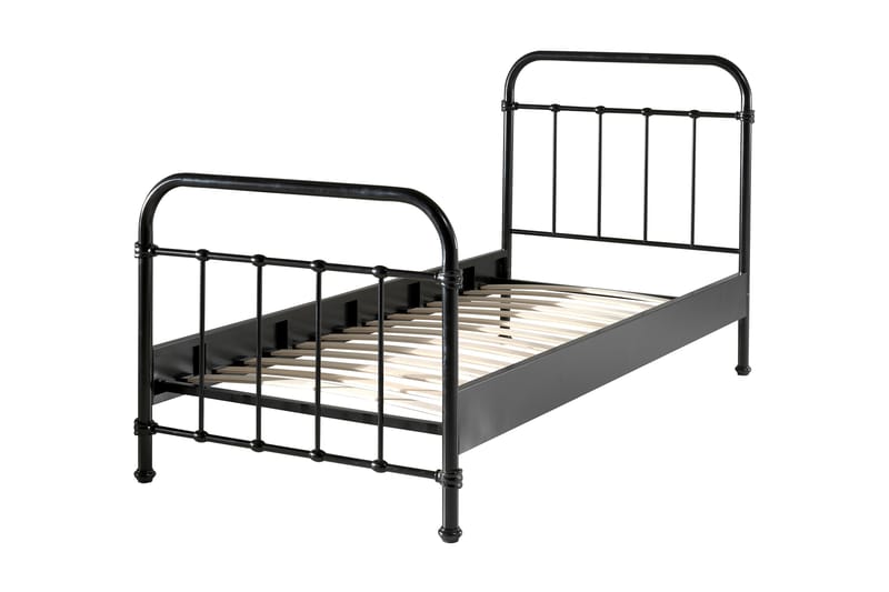 Yalpo Barnsäng 90x200 - Svart - Möbler - Barnmöbler - Barnsäng & juniorsäng