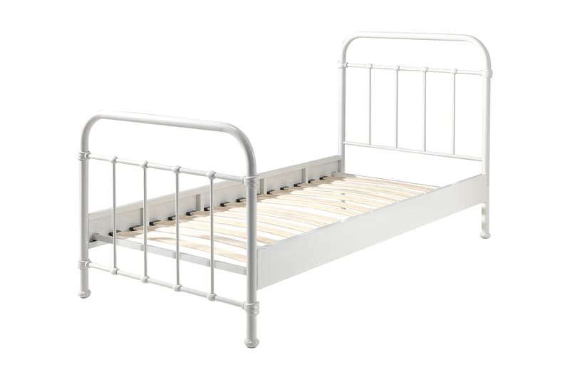 Yalpo Barnsäng 90x200 - Vit - Möbler - Barnmöbler - Barnsäng & juniorsäng