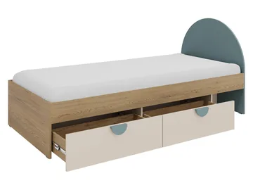Zarek Juniorsäng 90x200 cm - Brun, rosa och beige - Möbler - Barnmöbler - Barnsäng & juniorsäng