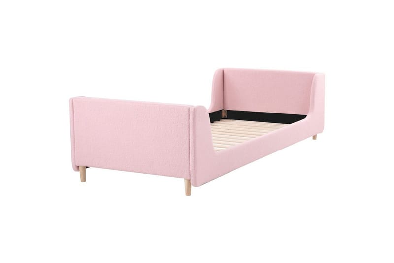 Barnsäng Laye - Rosa, ljust trä - Möbler - Barnmöbler - Barnsäng & juniorsäng