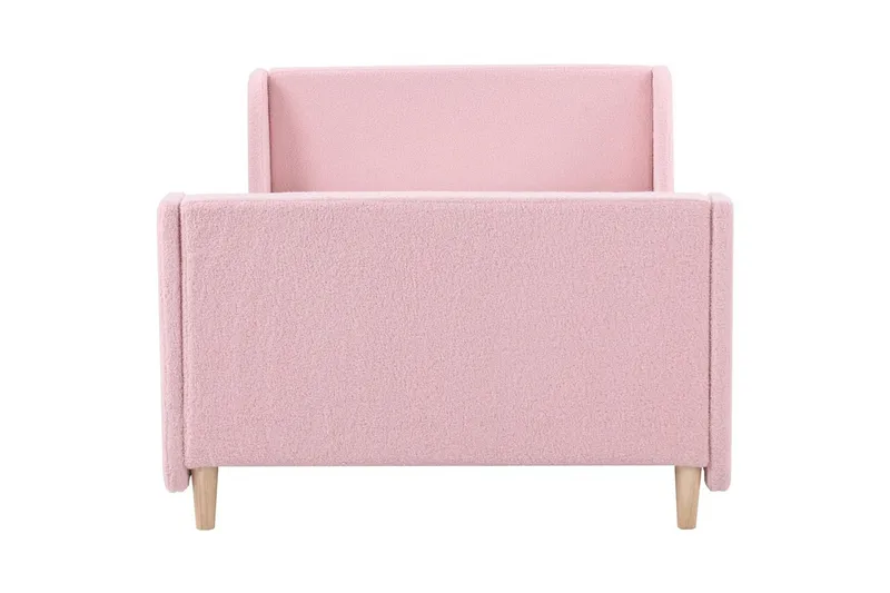 Barnsäng Laye - Rosa, ljust trä - Möbler - Barnmöbler - Barnsäng & juniorsäng