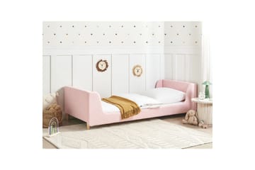 Barnsäng Laye - Rosa, ljust trä - Möbler - Barnmöbler - Barnsäng & juniorsäng