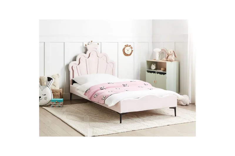 Barnsäng Rubian - Rosa, Svart - Möbler - Barnmöbler - Barnsäng & juniorsäng