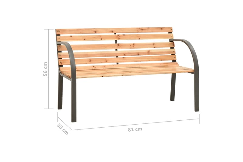 Barnbänk 81 cm kinesiskt granträ - Brun - Möbler - Barnmöbler - Barnsoffa