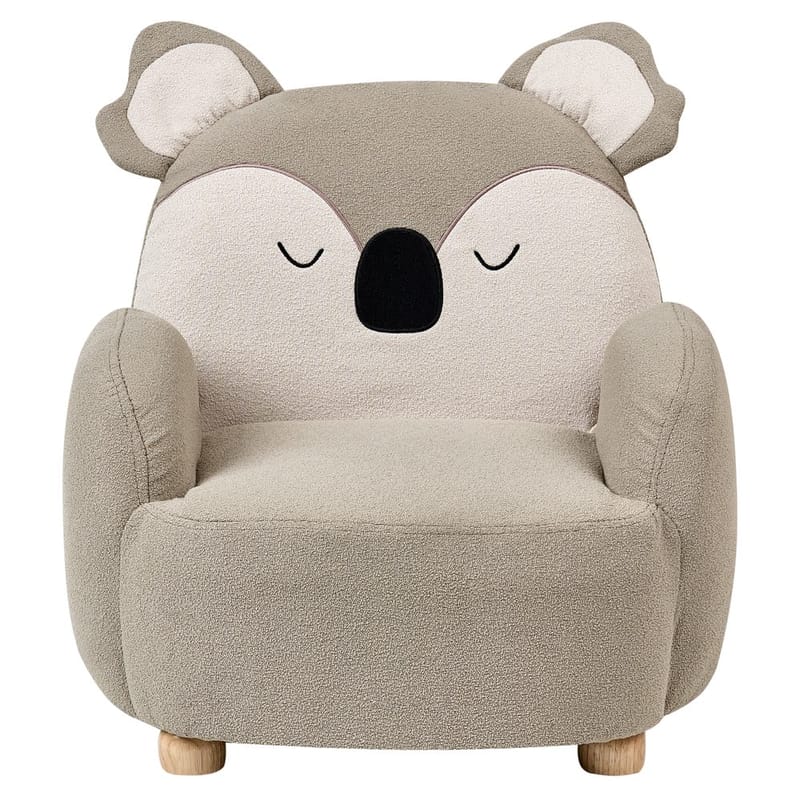 Barnfåtölj Hervik - Beige, vit, brun/55x49x63 - Möbler - Barnmöbler - Barnstol - Barnfåtölj