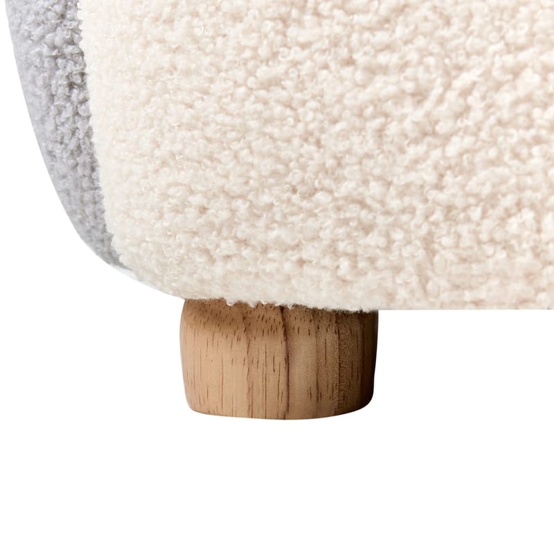 Barnfåtölj Hervik - Grå, vit, brun/50x55x60 - Möbler - Barnmöbler - Barnstol - Barnfåtölj