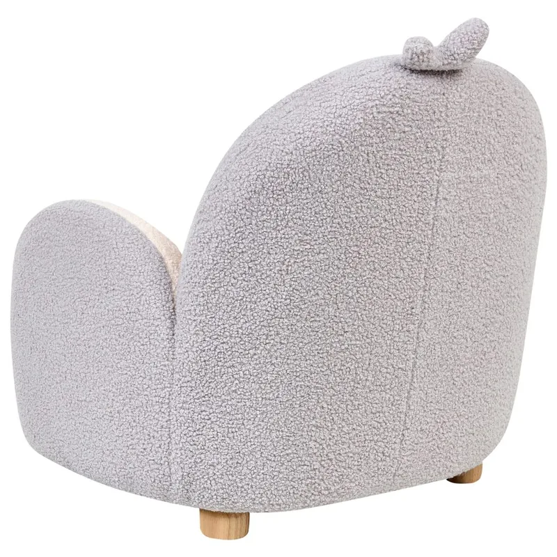 Barnfåtölj Hervik - Grå, vit, brun/50x55x60 - Möbler - Barnmöbler - Barnstol - Barnfåtölj