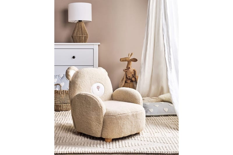 Barnstol Boo Beige/ljust trä - Beige/ljust trä - Möbler - Barnmöbler - Barnstol - Barnfåtölj