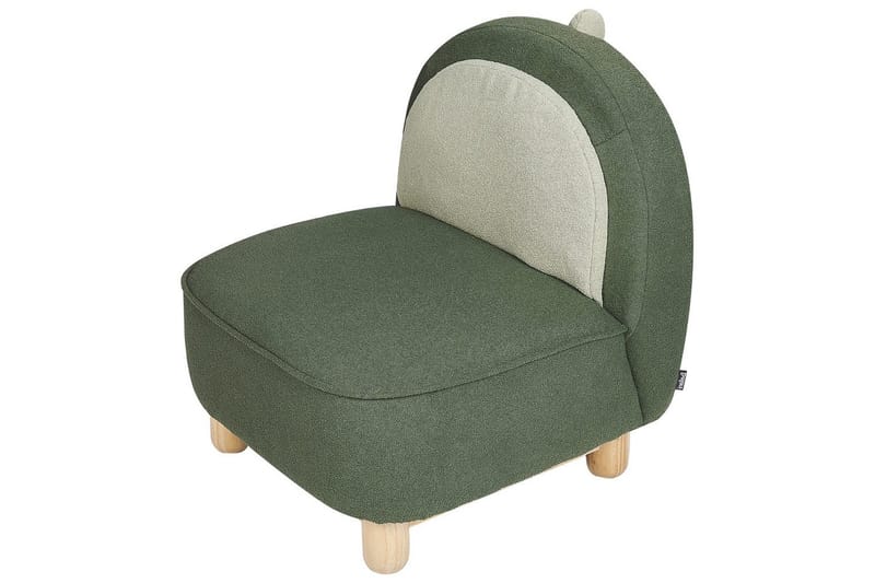 Barnstol Faborg Grönt/ljust trä/beige - Grönt/ljust trä/beige - Möbler - Barnmöbler - Barnstol - Barnfåtölj