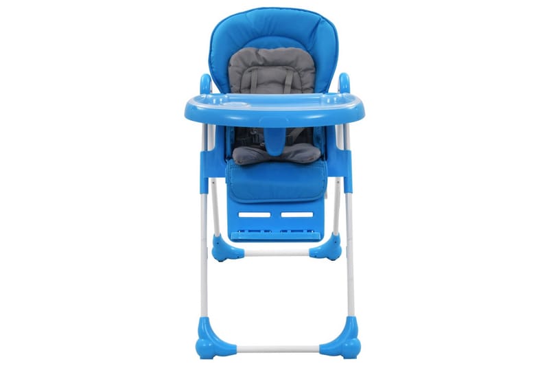 Barnstol blå och grå - Blå - Matstol barn - Hopfällbar barnstol