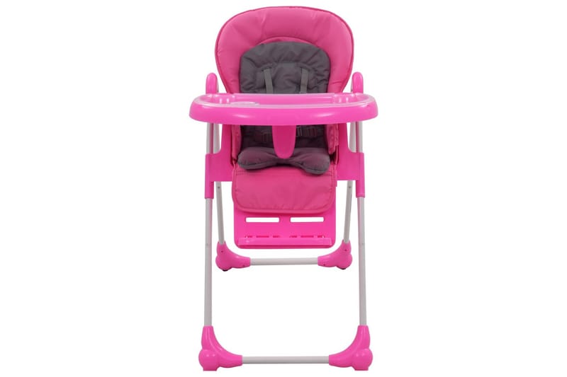 Barnstol rosa och grå - Rosa - Matstol barn - Hopfällbar barnstol