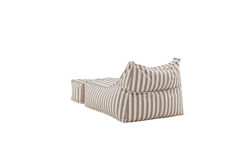 Loungestol Redang med fotpall - Vit/ Beige - Möbler - Barnmöbler - Barnstol - Saccosäck & sittpuff barn