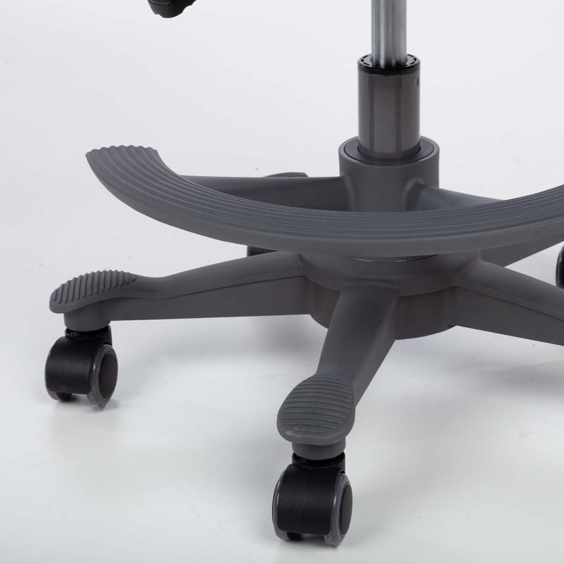 Skrivbordsstol för barn Emmy med fotstöd - grå - Möbler - Barnmöbler - Barnstol - Skrivbordsstol barn