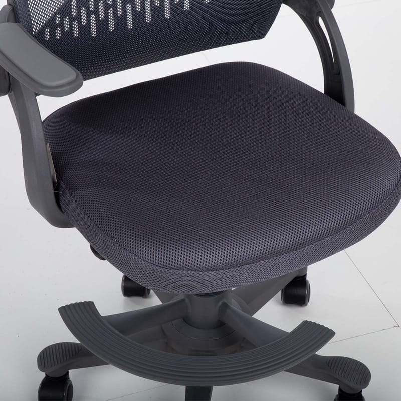 Skrivbordsstol för barn Emmy med fotstöd - grå - Möbler - Barnmöbler - Barnstol - Skrivbordsstol barn