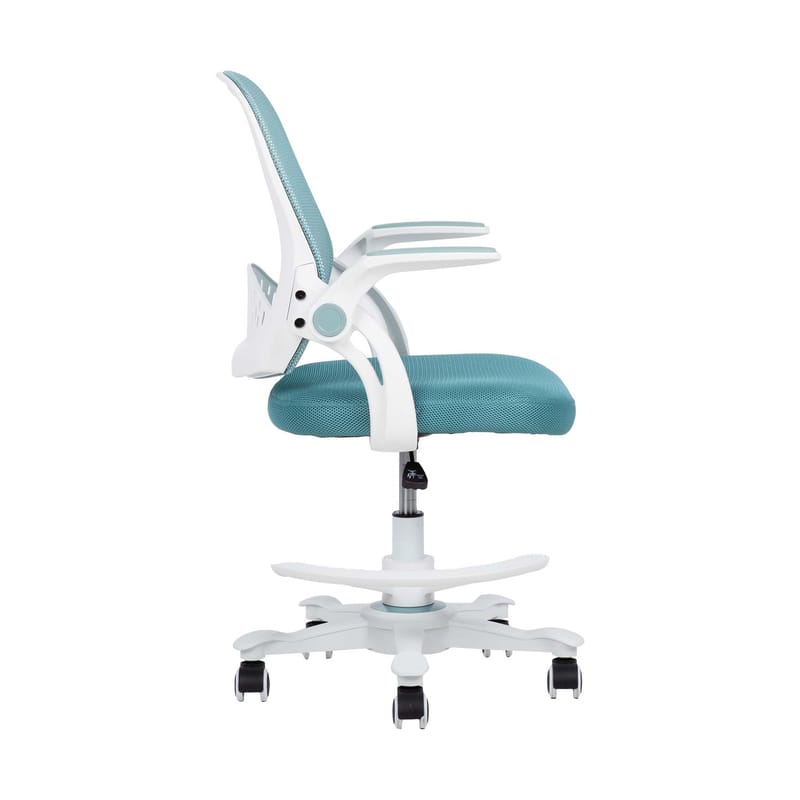 Skrivbordsstol för barn Emmy med fotstöd - turkos - Möbler - Barnmöbler - Barnstol - Skrivbordsstol barn