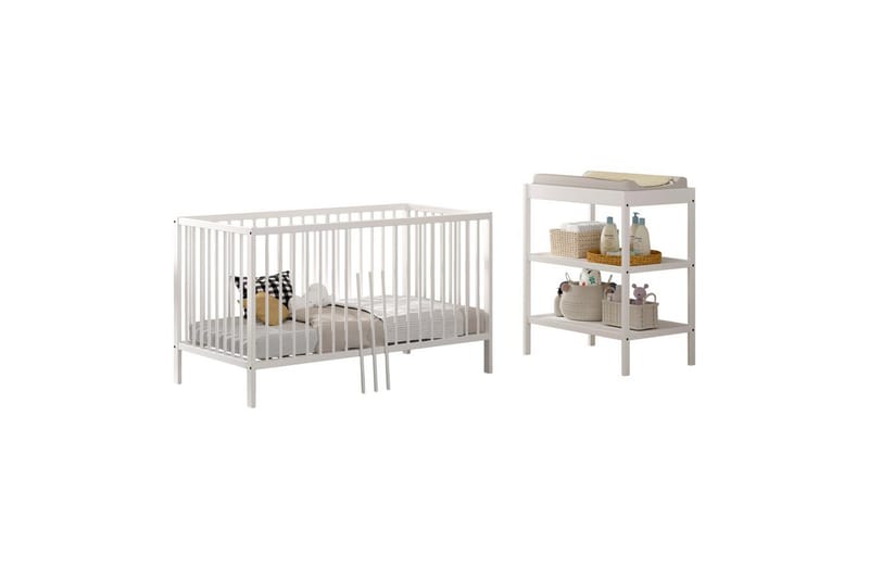 Dino Möbelset för Barnrum - Vit - Möbler - Barnmöbler - Barnmöbelset