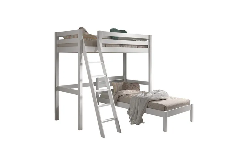 Enkel Säng och matchande rullbar ribbotten Pino Mezzanine 90 x 200 cm - 90 x 200 cm - Möbler - Barnmöbler - Barnsäng & juniorsäng