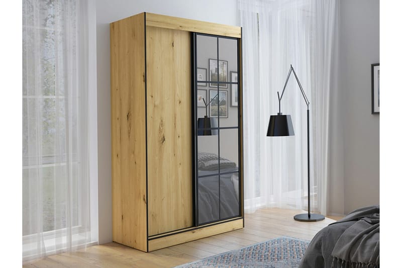 Aberfelt Barnskåp 120x216 cm - Svart - Möbler - Barnmöbler - Förvaring barnrum - Skåp barnrum