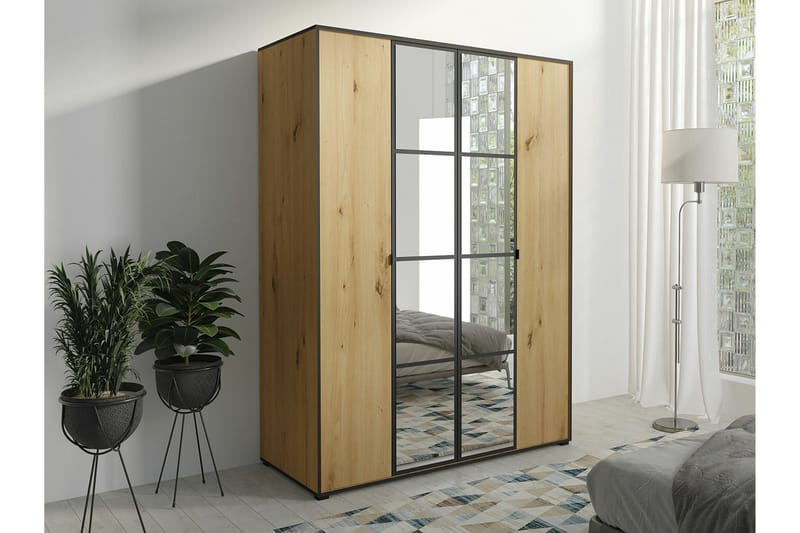 Aberfelt Barnskåp 150x206 cm - Svart - Möbler - Barnmöbler - Förvaring barnrum - Skåp barnrum
