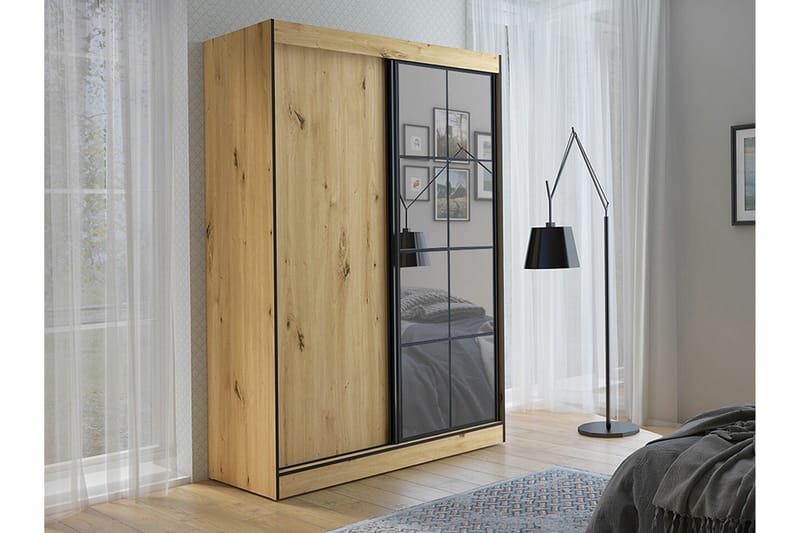 Aberfelt Barnskåp 150x216 cm - Svart - Möbler - Barnmöbler - Förvaring barnrum - Skåp barnrum