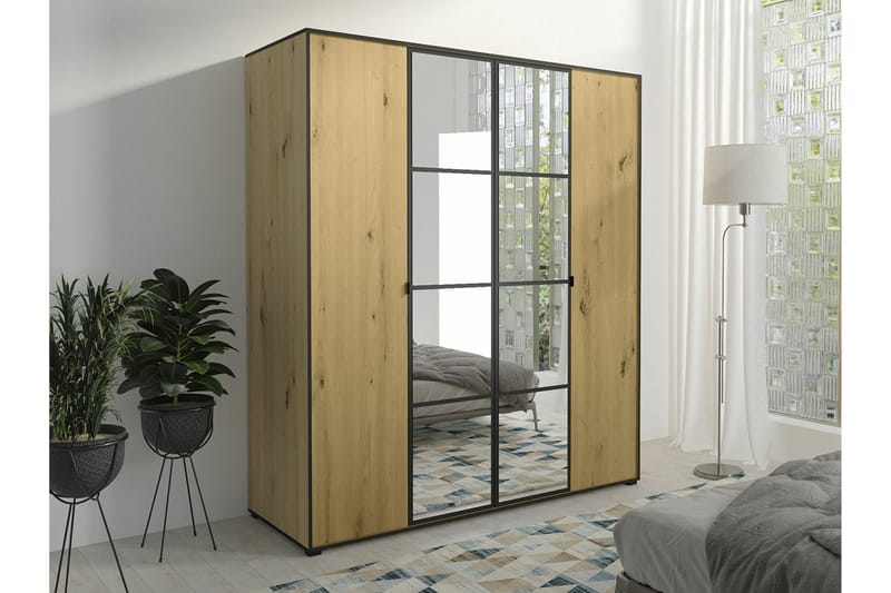 Aberfelt Barnskåp 180x206 cm - Svart - Möbler - Barnmöbler - Förvaring barnrum - Skåp barnrum