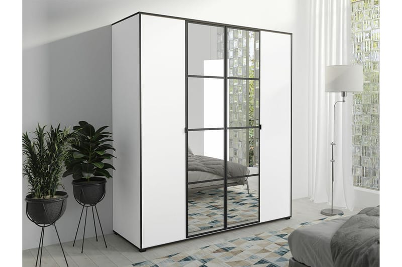 Aberfelt Barnskåp 180x206 cm - Vit - Möbler - Barnmöbler - Förvaring barnrum - Skåp barnrum