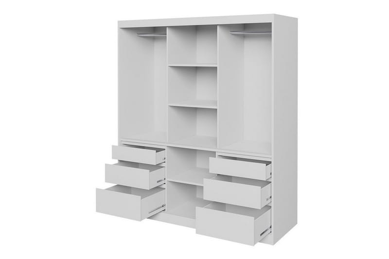 Aberfelt Barnskåp 180x216 cm - Vit - Möbler - Barnmöbler - Förvaring barnrum - Skåp barnrum