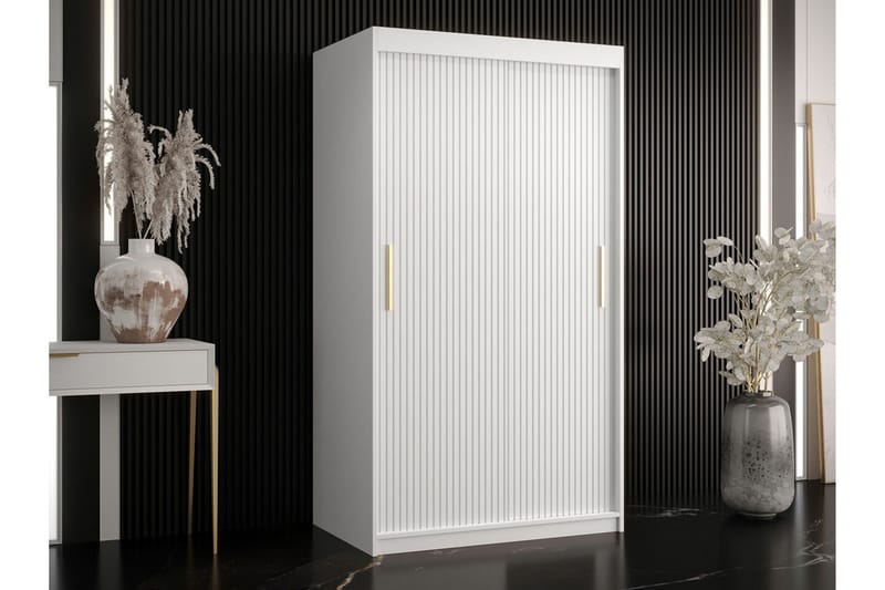 Dunvegan Garderob 100x200 cm - Vit - Möbler - Barnmöbler - Förvaring barnrum - Skåp barnrum