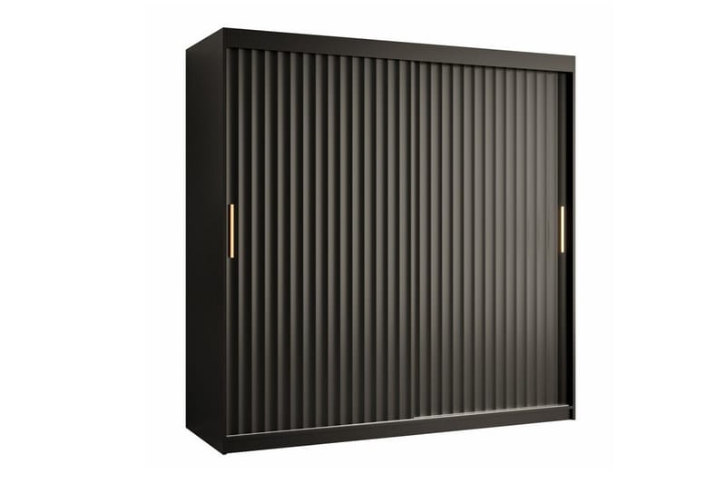 Dunvegan Garderob 180x200 cm - Svart - Möbler - Barnmöbler - Förvaring barnrum - Skåp barnrum