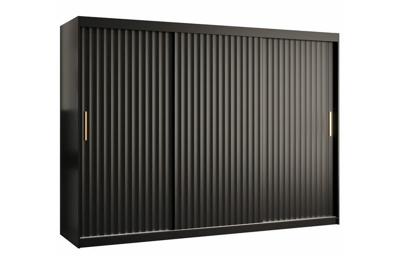 Dunvegan Garderob 250x200 cm - Svart - Möbler - Barnmöbler - Förvaring barnrum - Skåp barnrum
