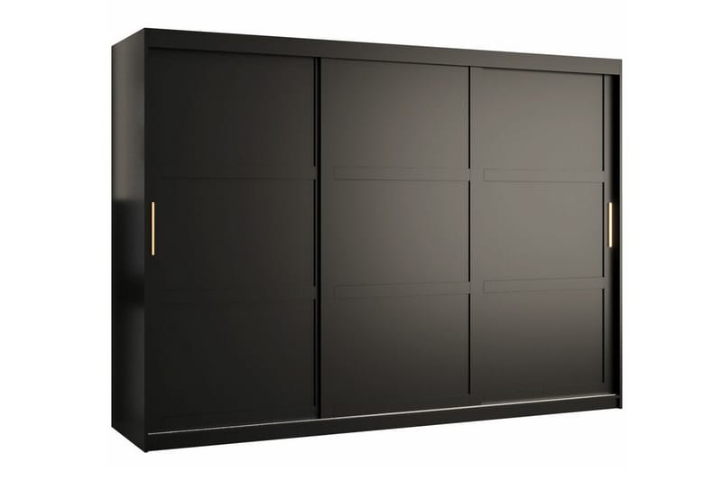 Dunvegan Garderob 250x200 cm - Svart - Möbler - Barnmöbler - Förvaring barnrum - Skåp barnrum