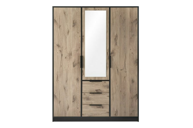Emyvale Barnskåp 149x245 cm - Svart - Möbler - Barnmöbler - Förvaring barnrum - Skåp barnrum