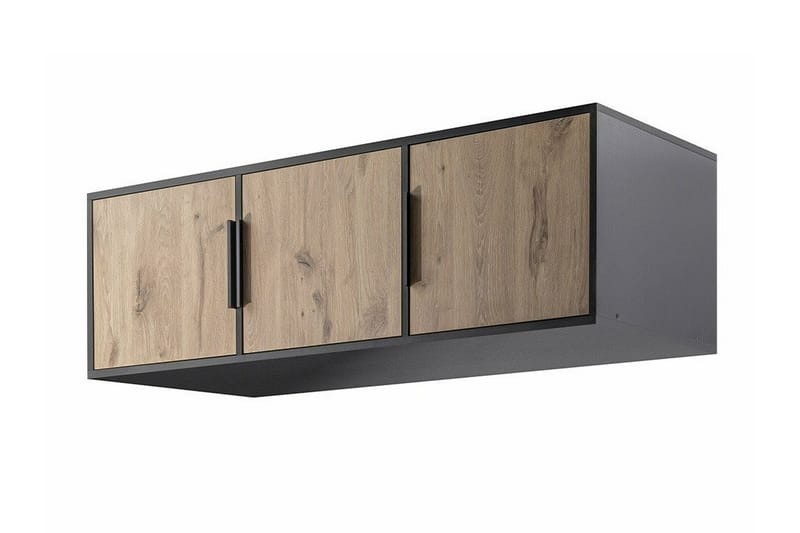Emyvale Barnskåp 149x245 cm - Svart - Möbler - Barnmöbler - Förvaring barnrum - Skåp barnrum