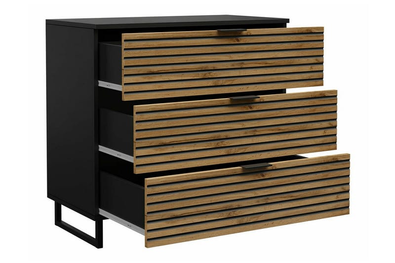 Galbally Barnskåp 80x76 cm - Brun - Möbler - Barnmöbler - Förvaring barnrum - Skåp barnrum