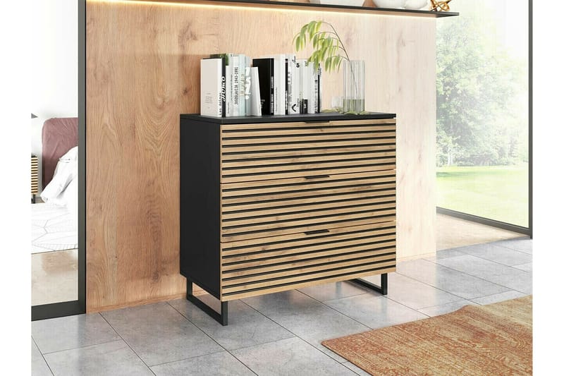 Galbally Barnskåp 80x76 cm - Brun - Möbler - Barnmöbler - Förvaring barnrum - Skåp barnrum