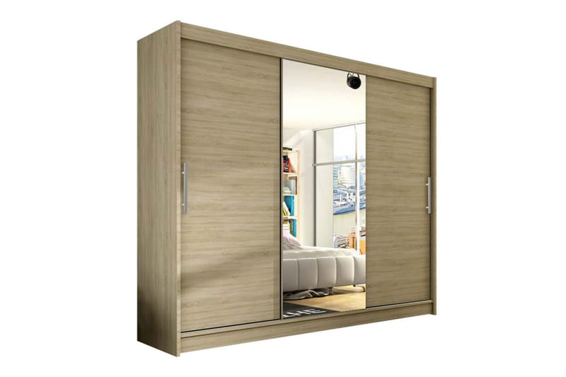Glenmore Barnskåp 250x215 cm - Brun - Möbler - Barnmöbler - Förvaring barnrum - Skåp barnrum