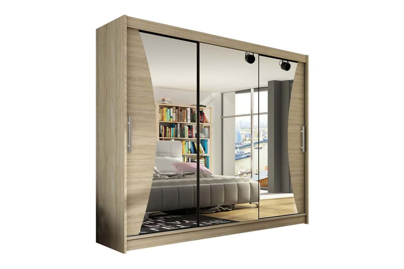 Glenmore Barnskåp 250x215 cm - Brun - Möbler - Barnmöbler - Förvaring barnrum - Skåp barnrum