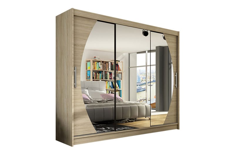 Glenmore Barnskåp 250x215 cm - Brun - Möbler - Barnmöbler - Förvaring barnrum - Skåp barnrum