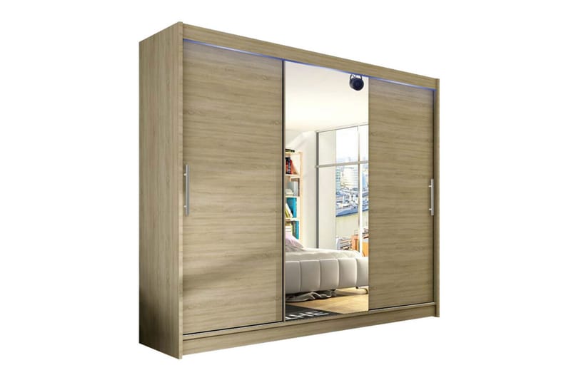 Glenmore Barnskåp 250x215 cm - Brun - Möbler - Barnmöbler - Förvaring barnrum - Skåp barnrum