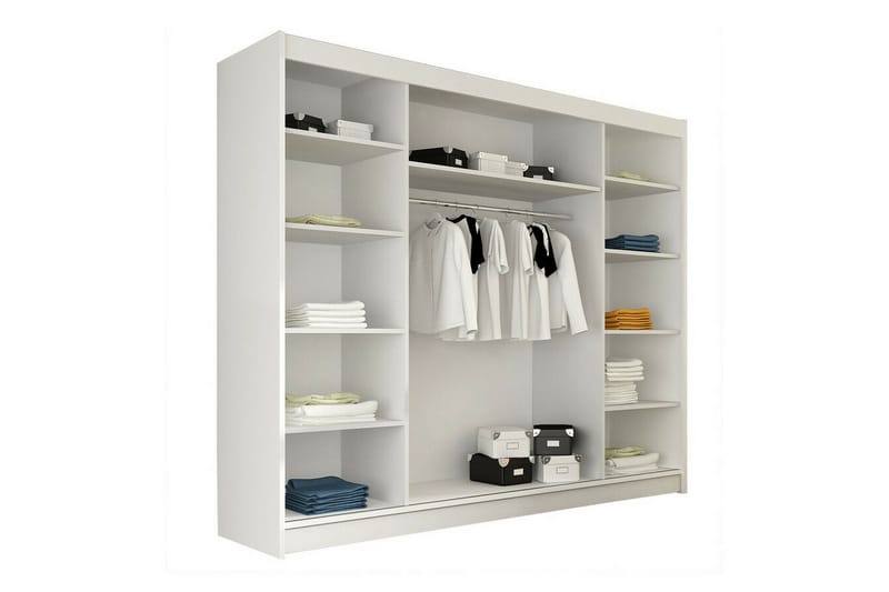 Glenmore Barnskåp 250x215 cm - Svart - Möbler - Barnmöbler - Förvaring barnrum - Skåp barnrum