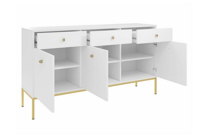 Klinkerville Skåp 154x83 cm - Vit - Möbler - Barnmöbler - Förvaring barnrum - Skåp barnrum