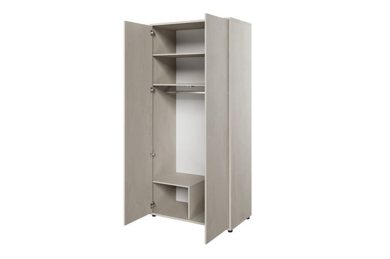 Rathmore Barnskåp 101x218 cm - Ljusgrå - Möbler - Barnmöbler - Förvaring barnrum - Skåp barnrum