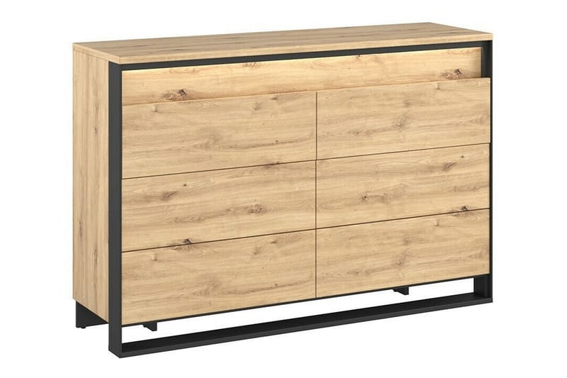Rathmore Barnskåp 130x91 cm - Svart - Möbler - Barnmöbler - Förvaring barnrum - Skåp barnrum