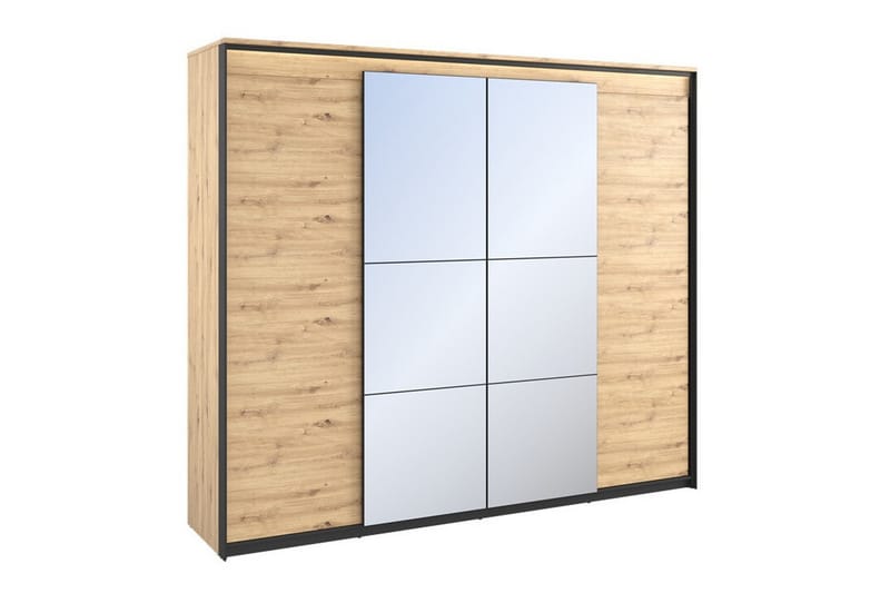 Rathmore Barnskåp 250x221 cm - Svart - Möbler - Barnmöbler - Förvaring barnrum - Skåp barnrum