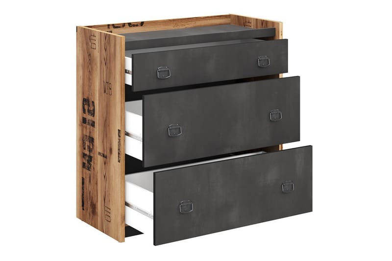 Rathmore Barnskåp 90x90 cm - Grå - Möbler - Barnmöbler - Förvaring barnrum - Skåp barnrum