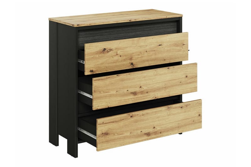 Rathmore Barnskåp 92x89 cm - Svart - Möbler - Barnmöbler - Förvaring barnrum - Skåp barnrum