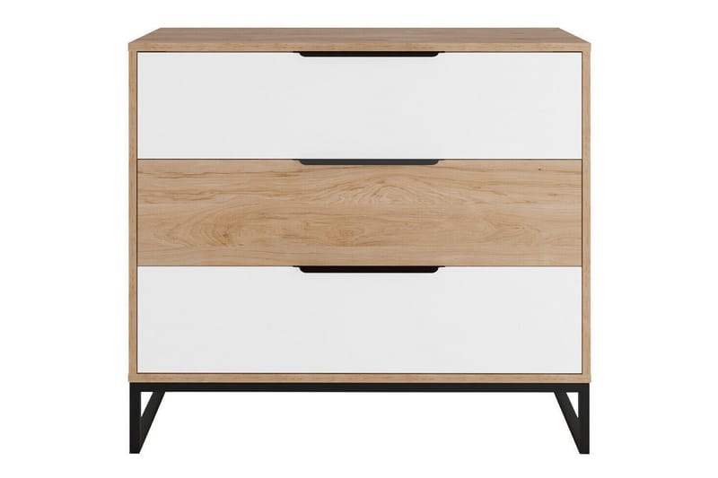 Staffin Barnskåp 90x80 cm - Vit - Möbler - Barnmöbler - Förvaring barnrum - Skåp barnrum